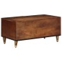 Mesa de Café Marrón miel 80 x 50 x 40 cm madera maciza de mango