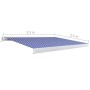 Toldo de carrete motorizado azul y blanco 350x250 cm