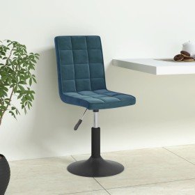 Sillas de comedor giratorias 6 uds terciopelo azul Sillas de comedor giratorias 6 uds terciopelo azul