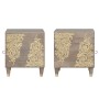 Armario de Noche 2 pcs Gris 40 x 33 x 46 cm