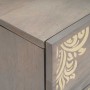 Armario de Noche Gris 40 x 33 x 46 cm madera maciza de mango