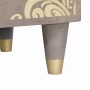 Armario de Noche Gris 40 x 33 x 46 cm madera maciza de mango