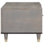 Mesa de Café Gris 80 x 50 x 40 cm madera maciza de mango