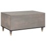 Mesa de Café Gris 80 x 50 x 40 cm madera maciza de mango
