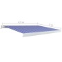 Toldo de carrete motorizado azul y blanco 450x300 cm
