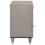 Armario de Noche Gris 50 x 33 x 60 cm madera maciza de mango