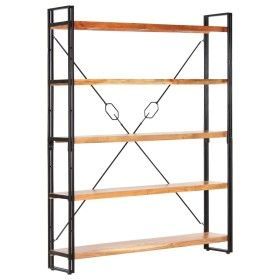 5-tier solid acacia wood shelf 140x30x180 cm by vidaXL, Bookcases and shelves - Ref: Foro24-286586, Price: 320,35 €, Discount: %