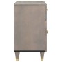 Armario de Noche Gris 50 x 33 x 60 cm madera maciza de mango