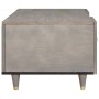 Mesa de Café Gris 100 x 54 x 40 cm madera maciza de mango