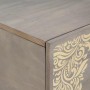 Mesa de Café Gris 100 x 54 x 40 cm madera maciza de mango
