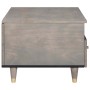 Mesa de Café Gris 80 x 54 x 40 cm madera maciza de mango