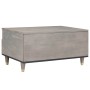 Mesa de Café Gris 80 x 54 x 40 cm madera maciza de mango