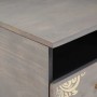 Mesa de Café Gris 80 x 54 x 40 cm madera maciza de mango