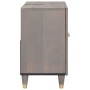Mueble para lavabo de baño con puerta Gris 62 x 33 x 58 cm