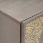 Mueble para lavabo de baño con puerta Gris 62 x 33 x 58 cm