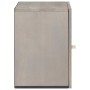 Gabinete de pared para baño con puerta Gris 38 x 33 x 48 cm