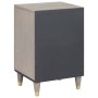 Gabinete de Baño Gris 38 x 33 x 58 cm Madera maciza de Mango