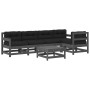 Gartenmöbel-Set 6-teilig und graue Massivholzkissen von vidaXL, Gartensets - Ref: Foro24-3185992, Preis: 573,76 €, Rabatt: %