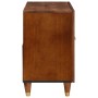 Mueble de lavabo con estante con puerta Marrón 62 x 33 x 58 cm