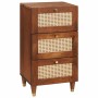 Vitrina Marrón 40 x 33.5 x 75 cm Caña y madera sólida de mango