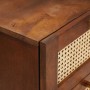 Vitrina Marrón 40 x 33.5 x 75 cm Caña y madera sólida de mango