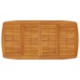 Mesa de jardín madera maciza de acacia 200x100x75 cm