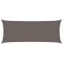 Toldo de vela gris antracita HDPE 160 g/m² 2x5 m