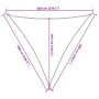 Toldo de vela HDPE beige 160 g/m² 6x6x6 m