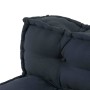 Cojín para Sofá Pallet 2 pcs Antracita tela