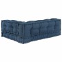 Cojín para Sofá Pallet 3 pcs Añil tela