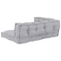Cojín para Sofá Pallet 3 pcs Gris tela