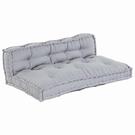 Cojín para Sofá Pallet 2 pcs Gris tela