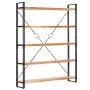 5-tier solid acacia wood shelf 140x30x180 cm by vidaXL, Bookcases and shelves - Ref: Foro24-286586, Price: 321,84 €, Discount: %