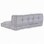 Cojín para Sofá Pallet 2 pcs Gris tela