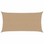 Toldo de vela HDPE gris taupe 160 g/m² 2x3,5 m