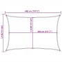 Toldo de vela HDPE gris taupe 160 g/m² 2,5x4 m