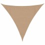 Toldo de vela HDPE gris taupe 160 g/m² 3,6x3,6x3,6 m