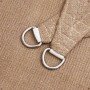 Toldo de vela gris taupe HDPE 160 g/m² 3x4x5 m