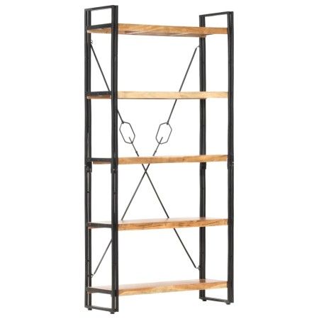 5-stufiges Regal 90x30x180 cm aus massivem Akazienholz von vidaXL, Bücherregale und Regale - Ref: Foro24-286587, Preis: 193,9...