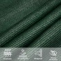 Toldo de vela HDPE verde oscuro 160 g/m² 4x6 m