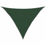 Toldo de vela verde oscuro HDPE 160 g/m² 2,5x2,5x3,5 m