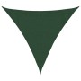 Toldo de vela HDPE verde oscuro 160 g/m² 3x3x3 m