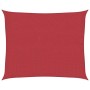 Toldo de vela rojo HDPE 160 g/m² 2,5x3 m