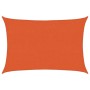 Toldo de vela HDPE naranja 160 g/m² 2x3 m