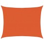 Toldo de vela rectangular HDPE naranja 160 g/m² 6x8 m