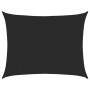 Toldo de vela rectangular HDPE negro 160 g/m² 6x8 m