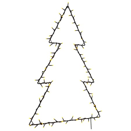 Luces de Navidad Silueta de Árbol 115 LEDs blanco cálido