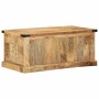 Mesa de Café Marrón 90 x 50 x 40 cm Madera maciza de Mango