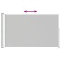 Toldo lateral retráctil para patio color crema 220x300 cm