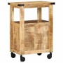 Carro de Cocina Marrón 55 x 40 x 80 cm Madera de mango maciza